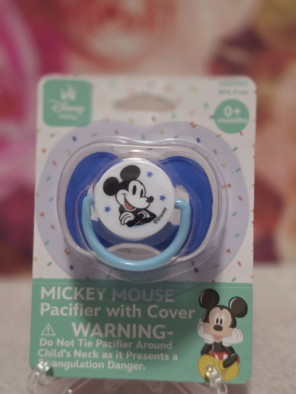 Disney Mickey Mouse Blue Pacifier with Cover